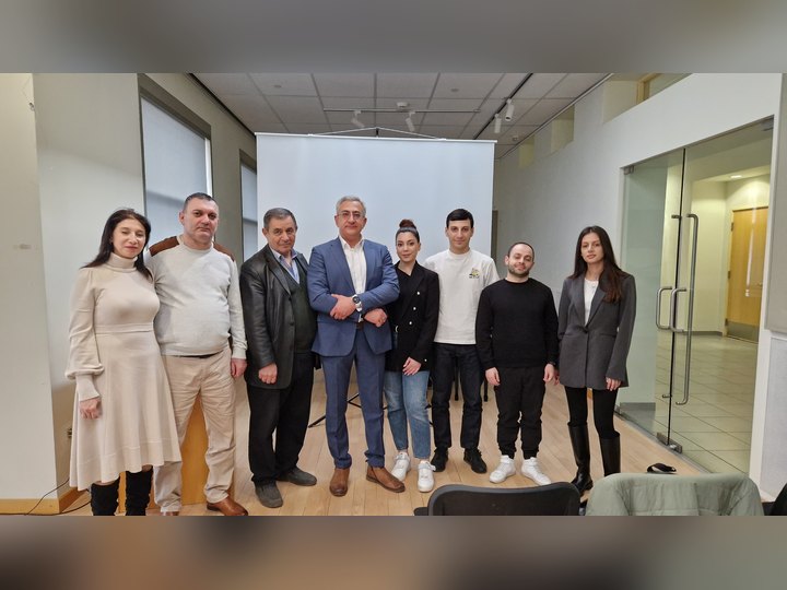 Prof. Georgi Chaltikyan during group portrait at Digital Health Workshop in Armenia