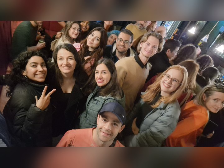 Prof. Georgi Chaltikyan during group selfie at DMEA 2023