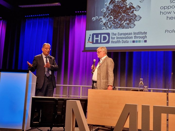 Selected photograph from MIE and Vitalis 2023, showing a professional presentation or discussion