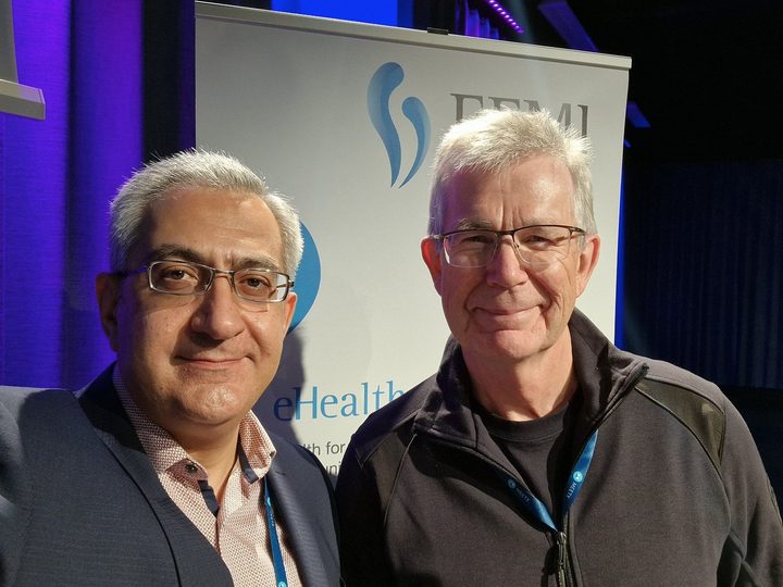 Selected photograph from MIE and Vitalis 2023, showing an event session with speakers and attendees