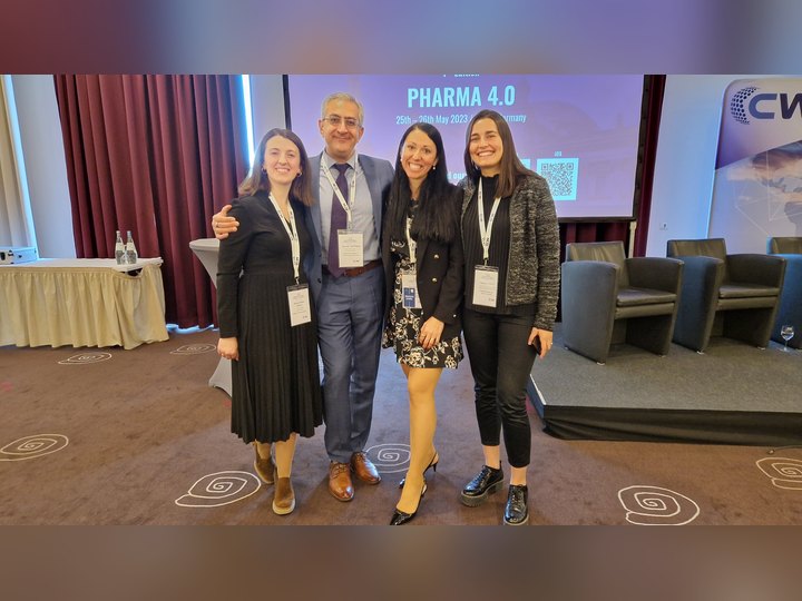 Prof. Georgi Chaltikyan during group portrait at DigiPharma Conference