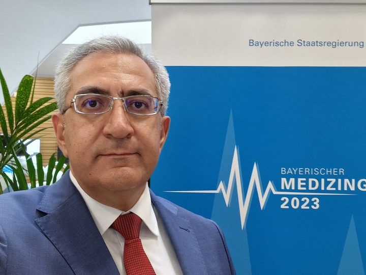 Selected photograph from Bavarian Medical Summit 2023, showing an event session with speakers and attendees