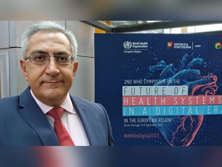 Prof. Georgi Chaltikyan during event portrait at WHO Health Systems Workshop