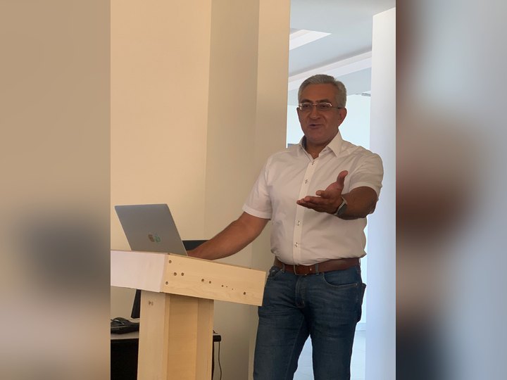 Prof. Georgi Chaltikyan during professional exchange at Armenian Association of Digital Health