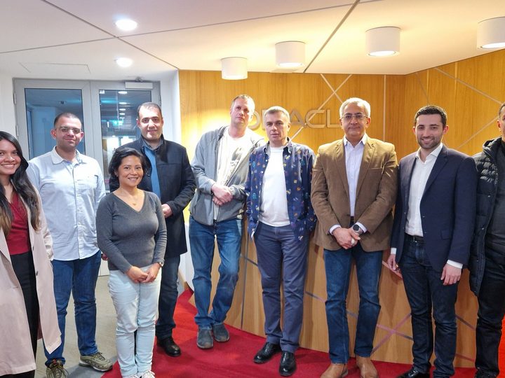 Prof. Georgi Chaltikyan participating with colleagues and attendees during Digital Health Academic Visit