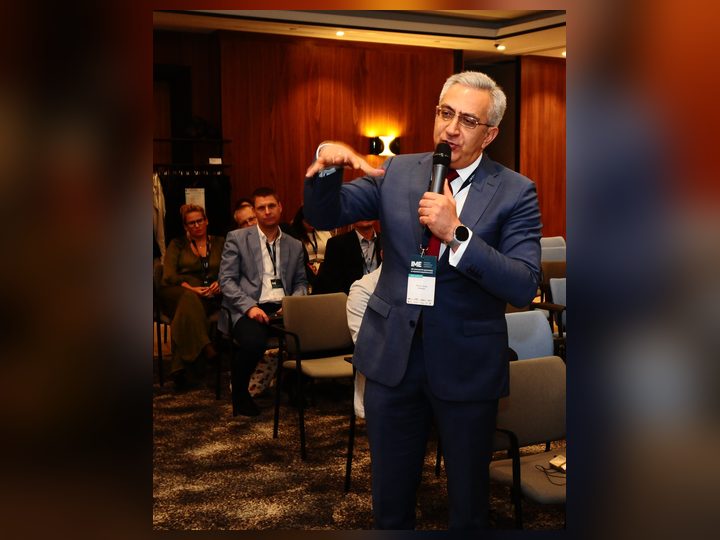 Prof. Georgi Chaltikyan participating with colleagues and attendees during Digital Health Leadership Forum