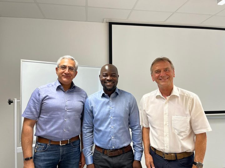 Prof. Georgi Chaltikyan participating with colleagues and attendees during Master of Digital Health Community