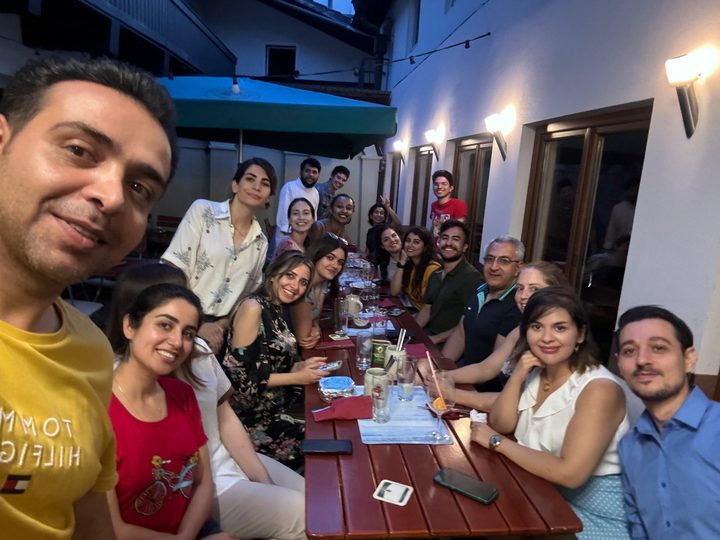 Prof. Georgi Chaltikyan participating with colleagues and attendees during Master of Digital Health Community