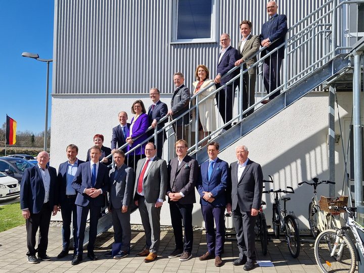Delegation of the Bavarian State Parliament visiting DIT-ECRI with Prof. Georgi Chaltikyan