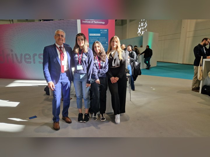 Prof. Georgi Chaltikyan with Master of Digital Health students at DMEA 2025