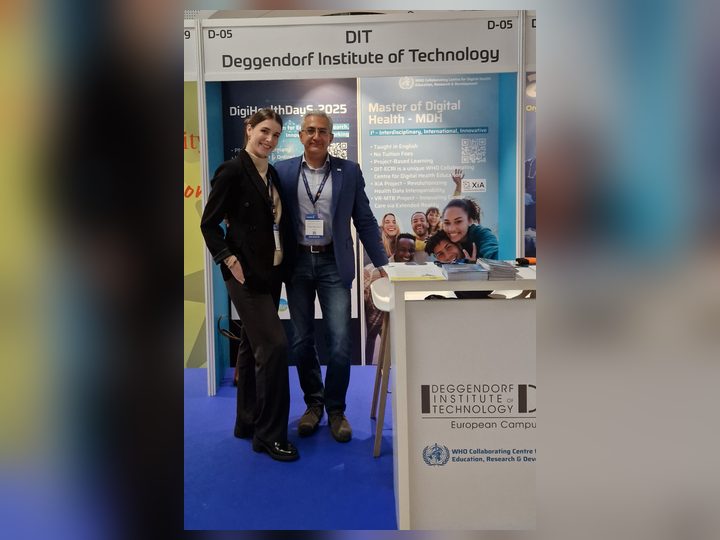 Prof. Georgi Chaltikyan with international Digital Health colleagues at HIMSS Europe 2025