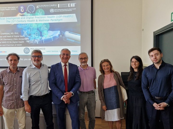 Prof. Georgi Chaltikyan with academic colleagues at Politecnico di Milano