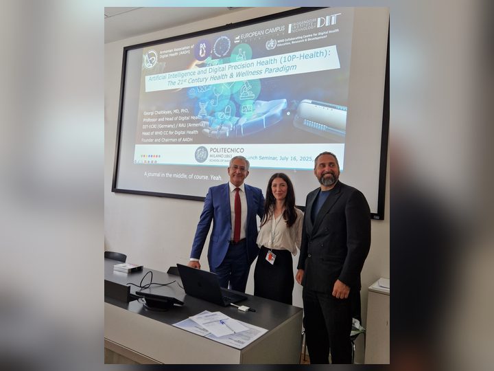 Prof. Georgi Chaltikyan at Teaching Visit to Politecnico di Milano