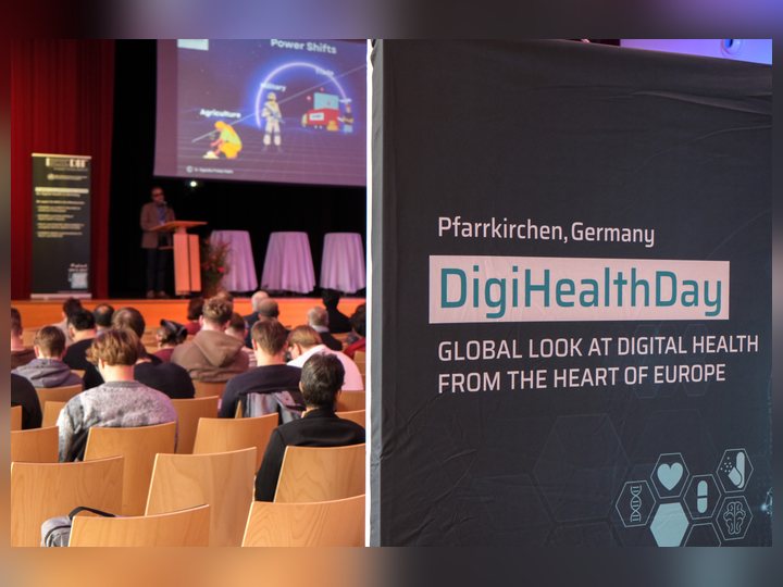 A plenary presentation viewed from the auditorium