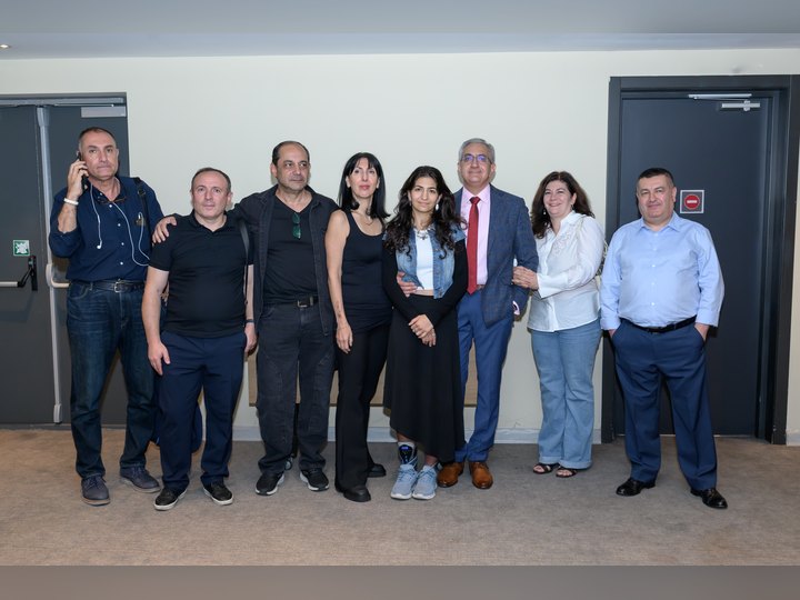 Prof. Georgi Chaltikyan with guests and participants at the close of ArmDigiHealth-2026